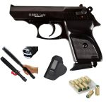 Ekol Lady Cal 9mm Black Blank Gun, Stun Gun, Holster | 10 Blanks – Self-Defense Kit