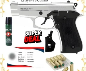 Retay 84fs Blank Gun, Peper Spray, Card permit & 10 Bullets