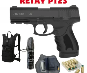 Retay PT23 with Bag, Pepper Spray, Holster, and 10 Bullets