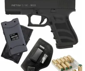 Retay g19 with Taser, Holser & 10 Bullets