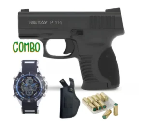 Retay p114 with smart Watch holster and bullets